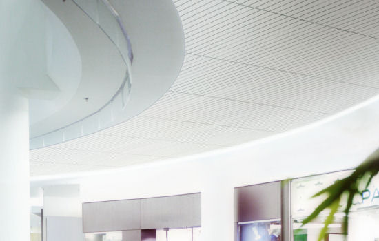 Interior of a shopping mall