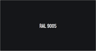 juoda RAL9005 spalva